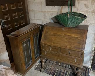 Secretary desk with cabinet