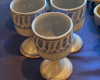 Stoneware goblets
