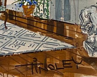Dining Room Interior illustration/art by Tindley
