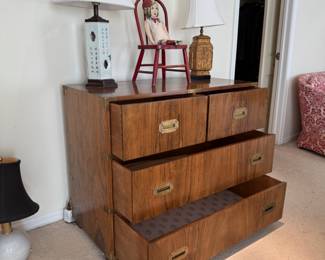 Vintage "Campaign" Chest of Drawers by Baker Furniture