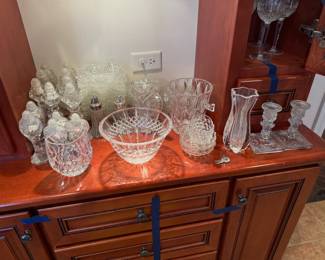 Waterford and assorted lead crystal