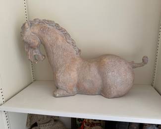 Vintage 1960s Ceramic Horse Sculpture by Austin Redelijk (Austin Productions)