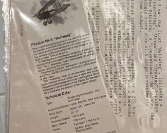 United Airlines - collector series of assorted airplane design art and details