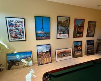 Framed Destination Posters