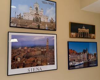 Framed Destination Posters