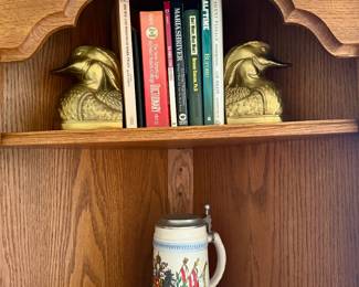Brass Duck bookends