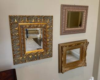 Assorted accent mirrors