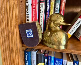 Brass Duck bookends
