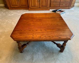 solid wood coffee table
