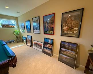 Framed Destination Posters