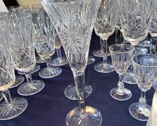 Vintage Waterford 'Millenium Health' champagne Flutes