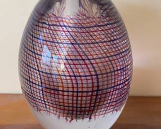 Gary Beecham Art Glass Vase - 1980