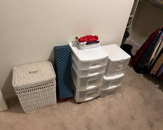 Clothes hamper and storage containers 