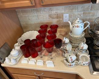 Updated picture of what is still available on this counter
Tea set is SOLD
