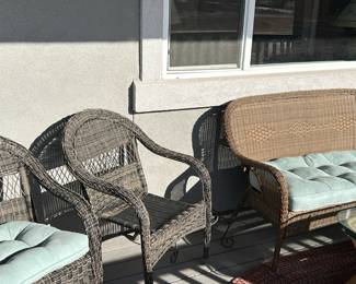 Patio furniture. There are six of the chairs 