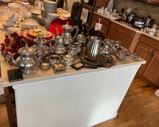 Silver plate and pewter 