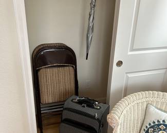 Folding chairs 
Suitcase 