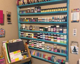 Glitter/Alcohol Ink/Ribbon