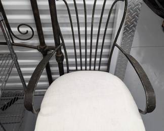 Wrought Iron Chair, part of a Dinette Set