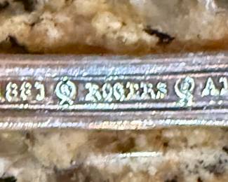 Nice and complete Set of 1883 Rogers Community Silver-Plated silverware with wood box.