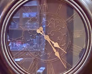 Very Unique Framed Wall Clock. Measures 35" Diameter