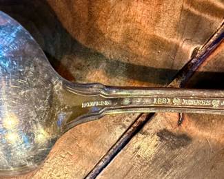 Nice and complete Set of 1883 Rogers Community Silver-Plated silverware with wood box.