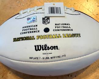 Taleo Sikes Signed NFL Football.  14 year veteran of the NFL