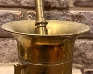 Solid Brass Bowl and Pestal