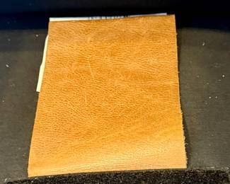 Leather Henredon Wingback 3 Cushion Sofa with Buttery Soft Leather.