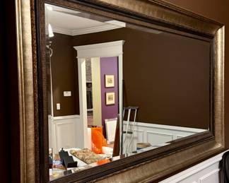 Beautiful Framed Beveled Wall or Standing Mirror