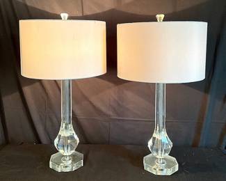 Two Glass Lamps