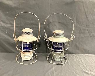 Vintage Blue Lanterns