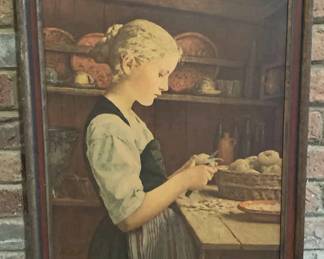 Girl Peeling Potatoes