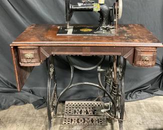 Antique New Home Sewing Machine 