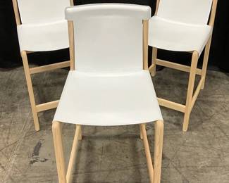 White Leather Chairs