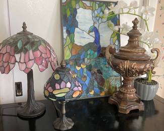 Small Tiffany style lamps