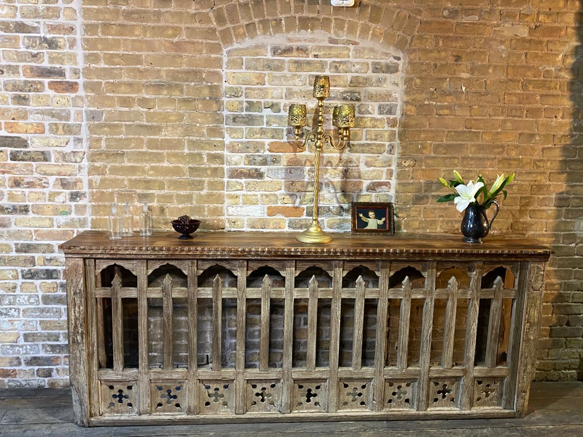 Aged to perfection. Antique Sacraments Alter. please see full description