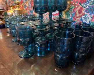 Indiana Glass Blue Glassware