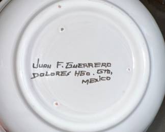 Juan F Guerrero Handpainted Dishes