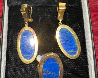 Gold & Lapis Set