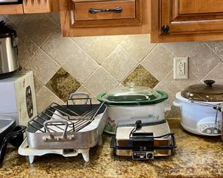 Several Crock Pots