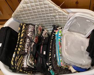 Part of Large group of purses and handbags