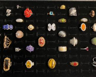 Mixed grouping of Fashion rings