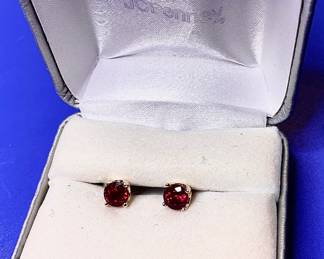 Beautiful Pair of Ruby Earrings set in 14k gold