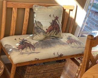 Western Patterned Bench
