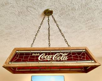 Vintage Coca Cola Pool table Ceiling light