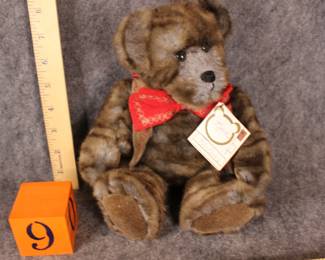 Lot 9:  Sale:  $20.  Was $28  Custom teddy, "Tiger"