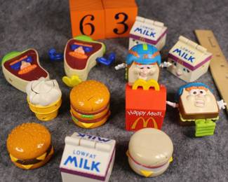 Lot 63:  Sale $6.  Was $12.  McDonald's transfers, 12 pc - 8 are unique.