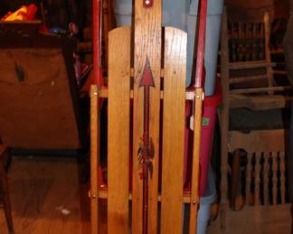 Lot 53:  Sale $20.  Was $30.  Flexible Flyer sled