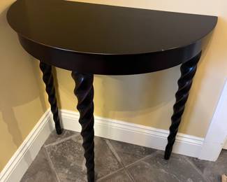 Half-moon table by The Bombay Company.